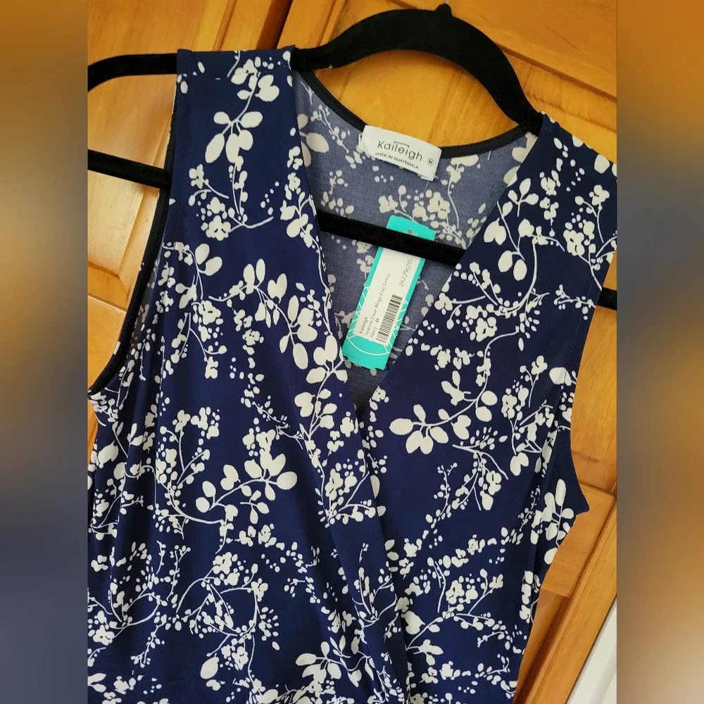 Blue floral dress, Kaleigh, Size Medium - Picture 2 of 5